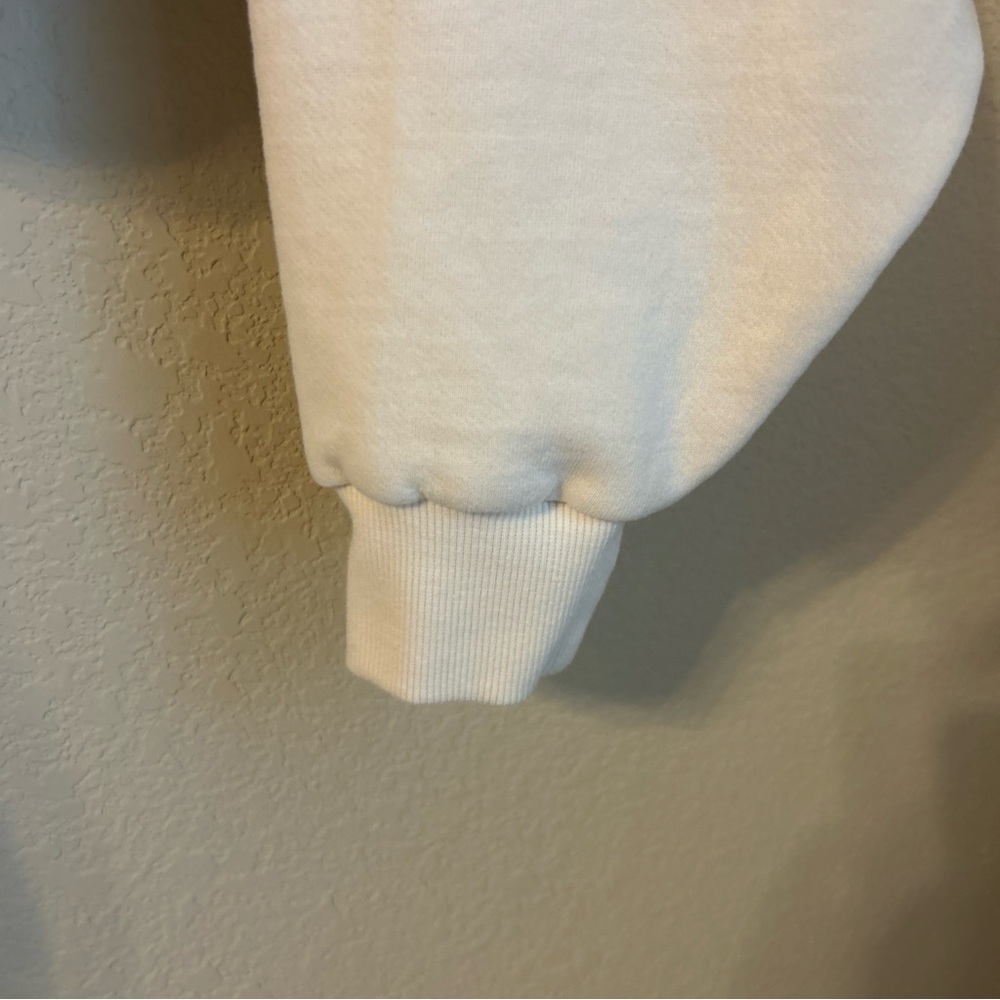 Alo Yoga Bae Hoodie Sweatshirt Cropped Ivory Women’s Sz Small Pullover Athletic - Picture 5 of 8